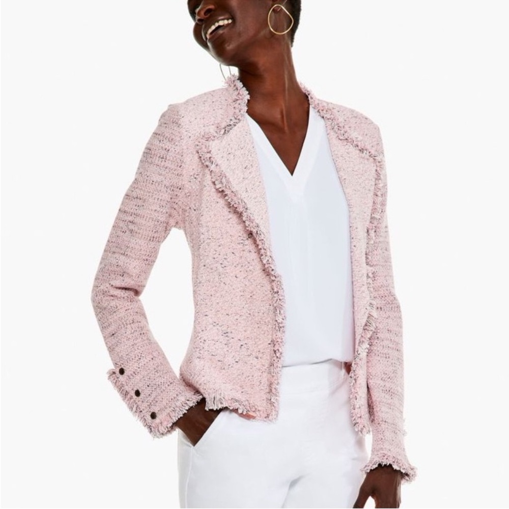 Nic+Zoe Fringe Knit Jacket